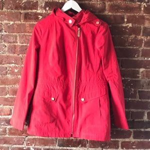 Vince Camuto red rain coat size M